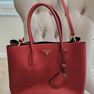 Prada Red Leather Handbag